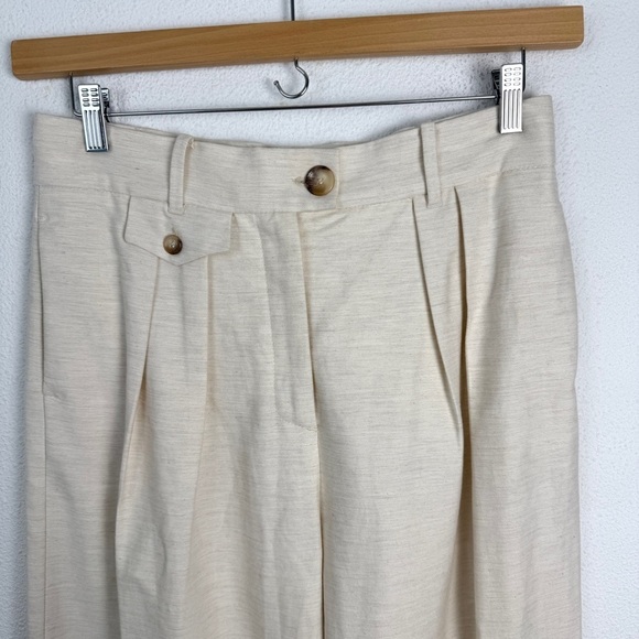 Mango MNG Pleated Trouser Dress Pants 6 - Picture 3 of 12